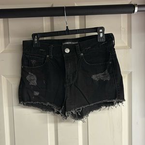 Express Black Jean Shorts Size 2
